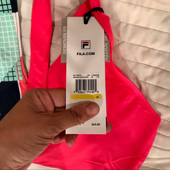 Fila multicolor performance halter top. Size M. NWT - Picture 5 of 11
